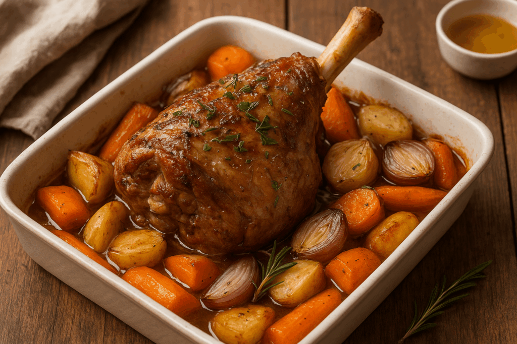 temps cuire une souris d’agneau au four