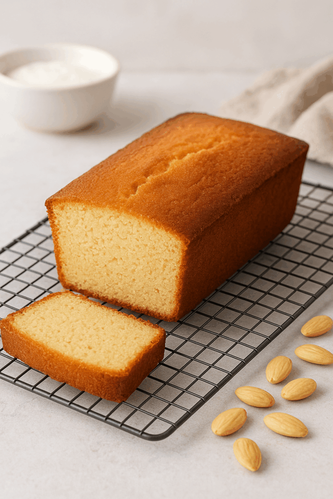 pain de Gênes Cyril Lignac fait maison, gâteau aux amandes moelleux, recette facile