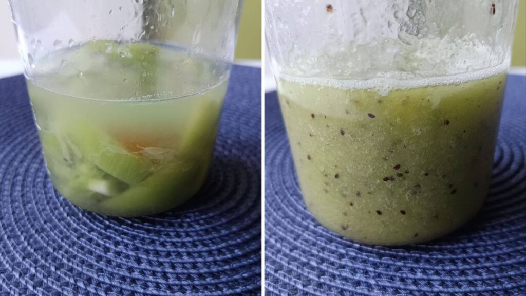 mixage du smoothie bowl