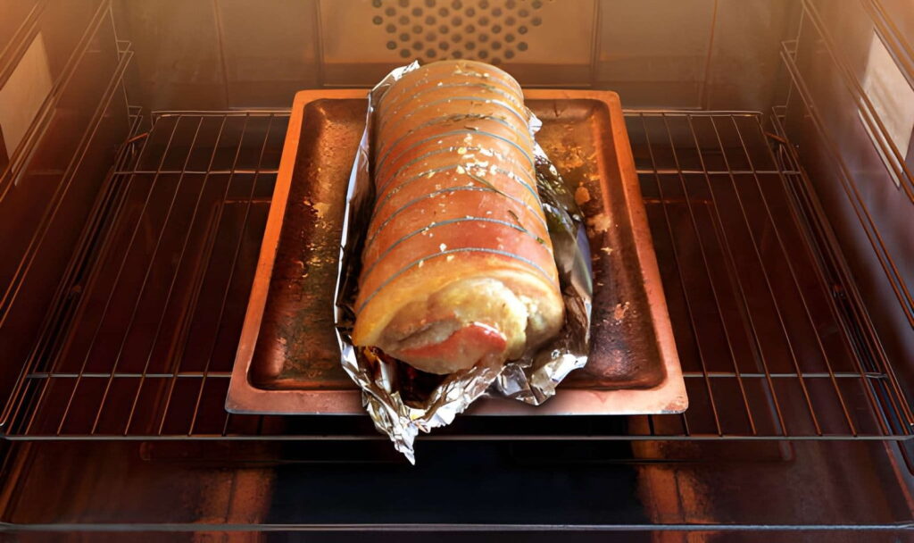 Uune cuisson du rôti de porc Orloff